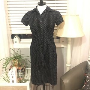 Pokadot button down dress